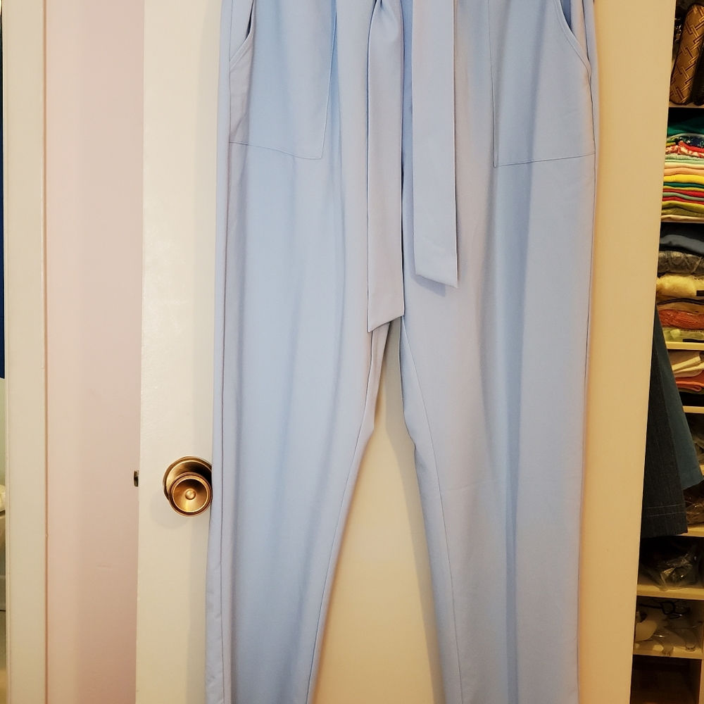 Light blue Paperbag Pants